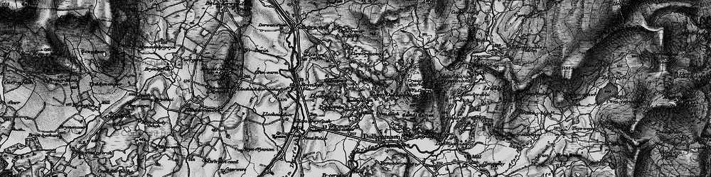 Old map of Garndolbenmaen in 1899
