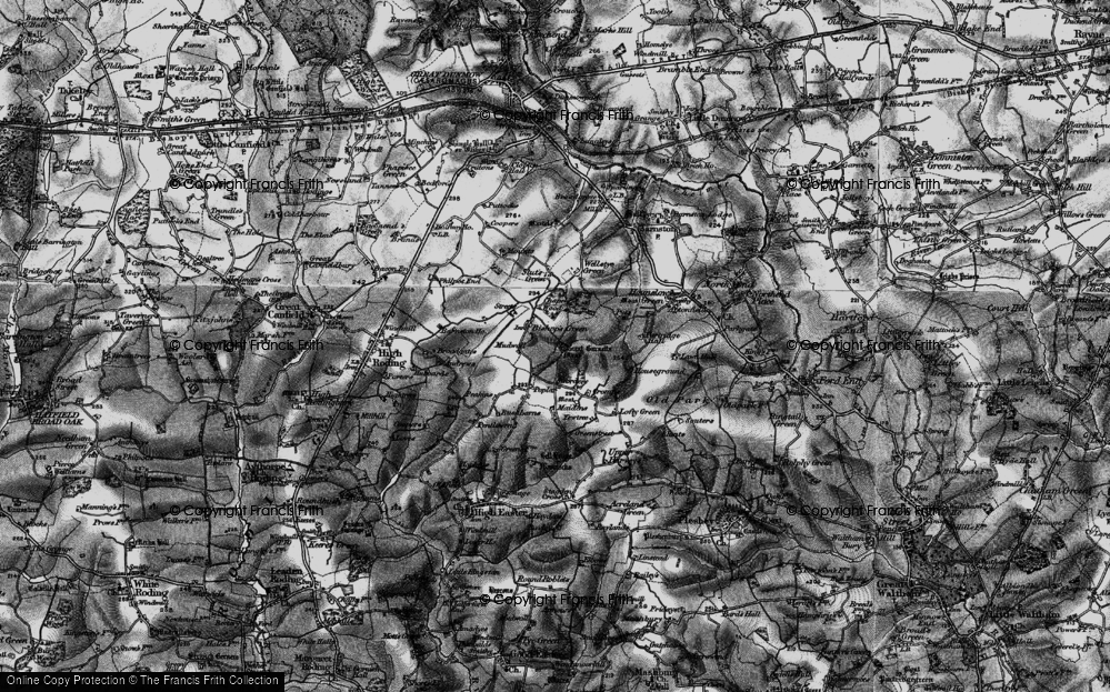 Old Map of Garnetts, 1896 in 1896