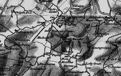 Old map of Barnfield in 1896