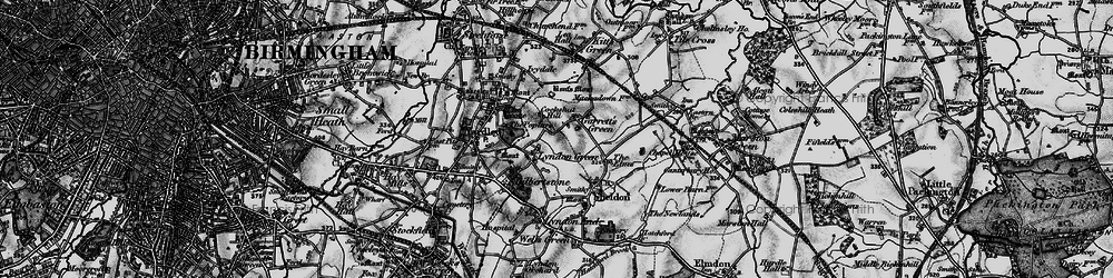 Old map of Garrets Green in 1899