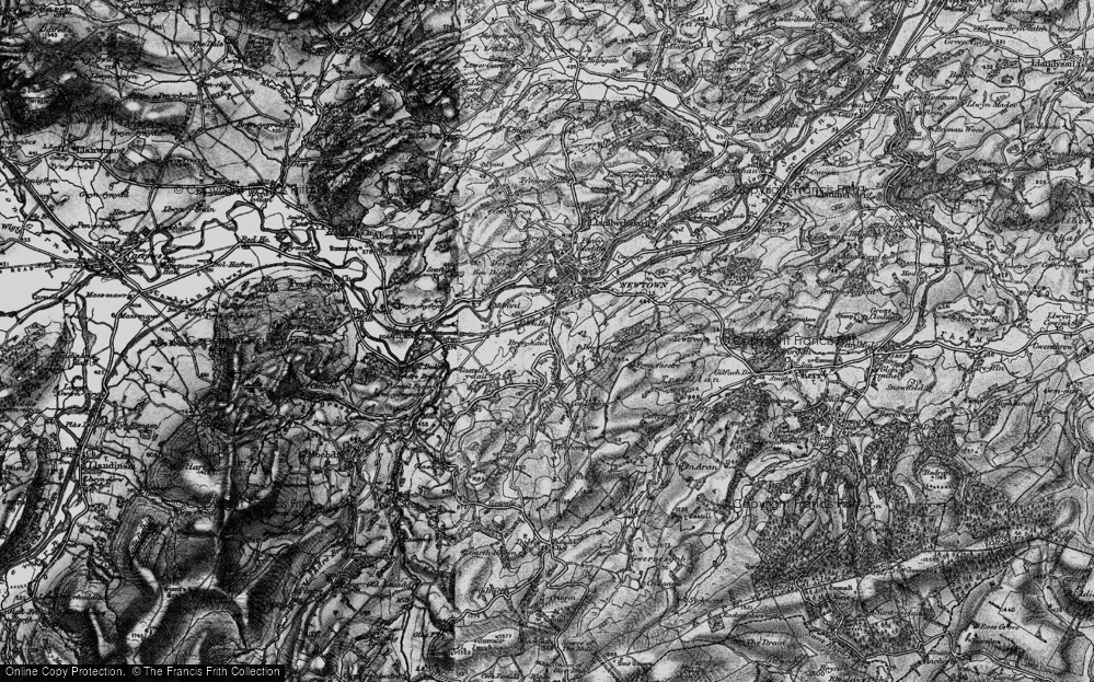 Old Map of Garth Owen, 1899 in 1899