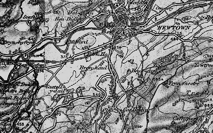 Old map of Garth Owen in 1899