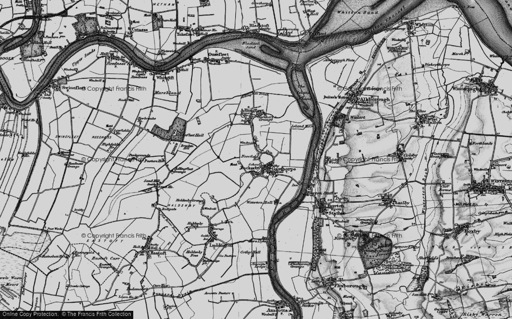 Old Map of Garthorpe, 1895 in 1895