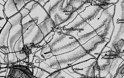 Old map of Garthorpe in 1899