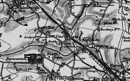 Old map of Garvestone in 1898