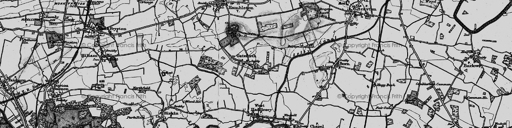 Old map of Gateforth in 1895