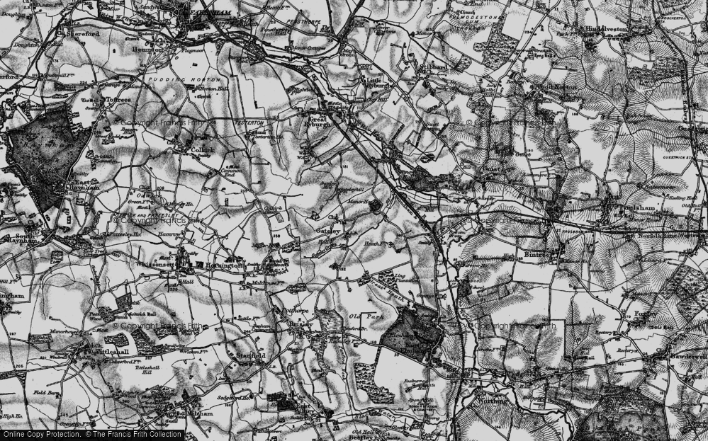 Old Map of Gateley, 1898 in 1898