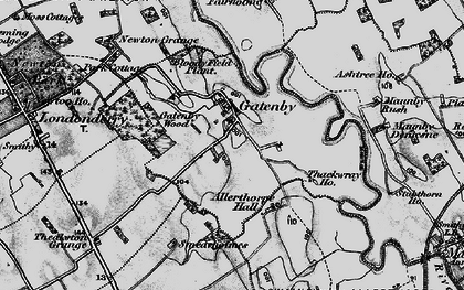 Old map of Allerthorpe Hall in 1898