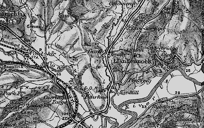 Old map of Gatlas in 1897