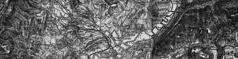 Old map of Gatlas in 1897