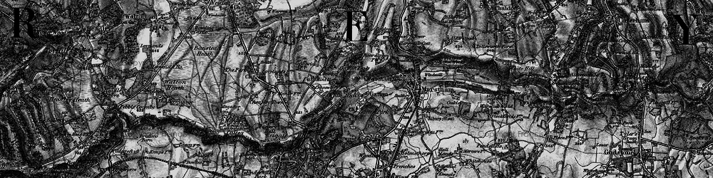 Old map of Gatton in 1896