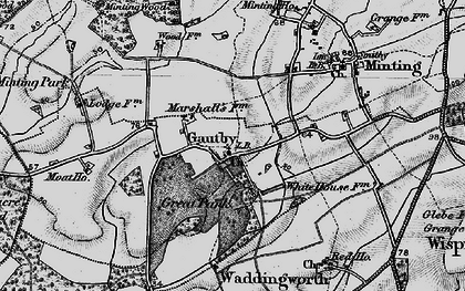 Old map of Gautby in 1899