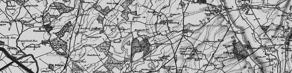 Old map of Gautby in 1899