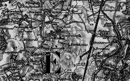 Old map of Gawsworth in 1896