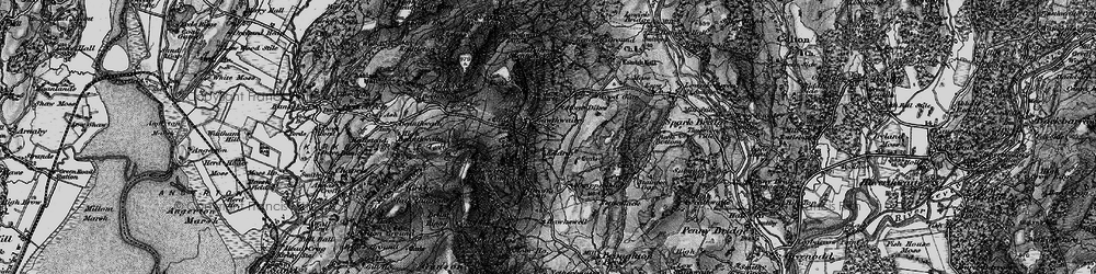 Old map of Whins Beck in 1897