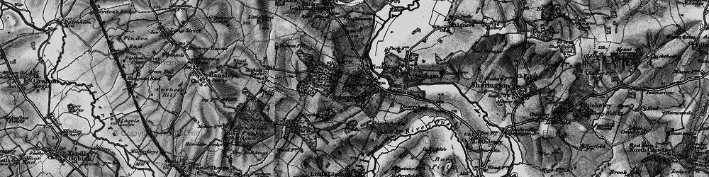 Old map of Gayhurst in 1896