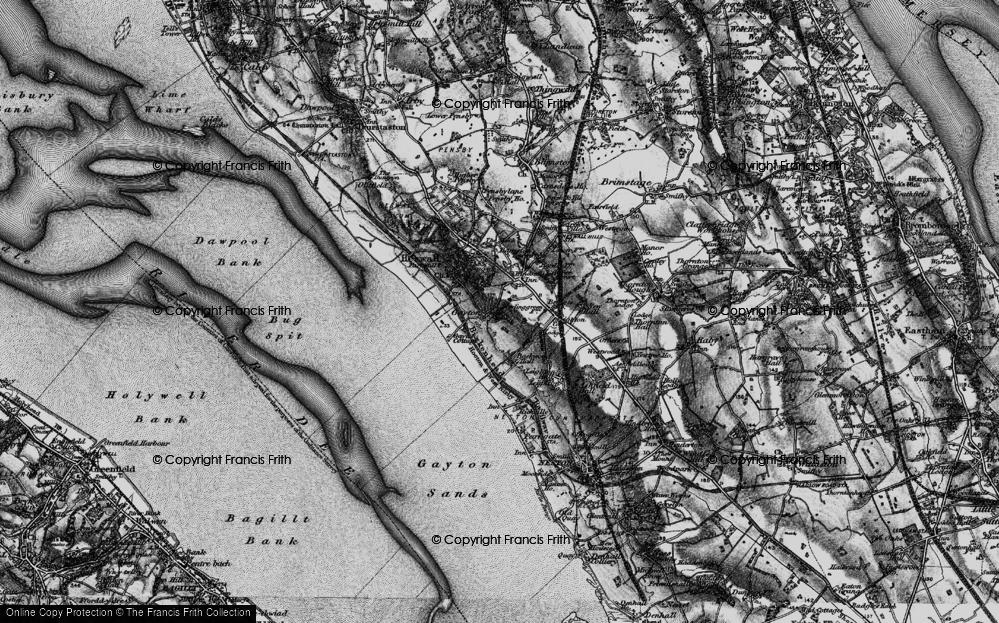 Old Map of Gayton, 1896 in 1896