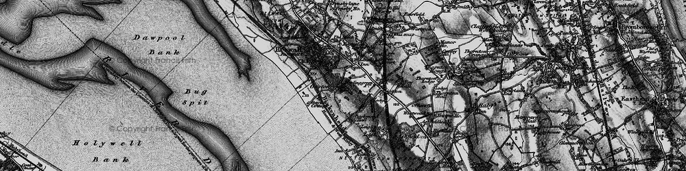 Old map of Gayton in 1896