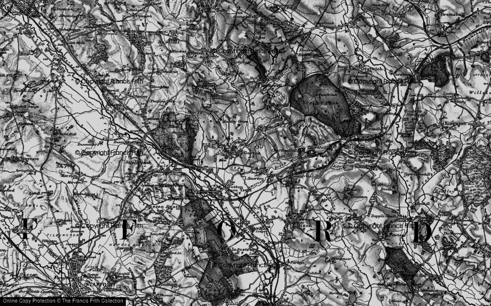Old Map of Gayton, 1897 in 1897