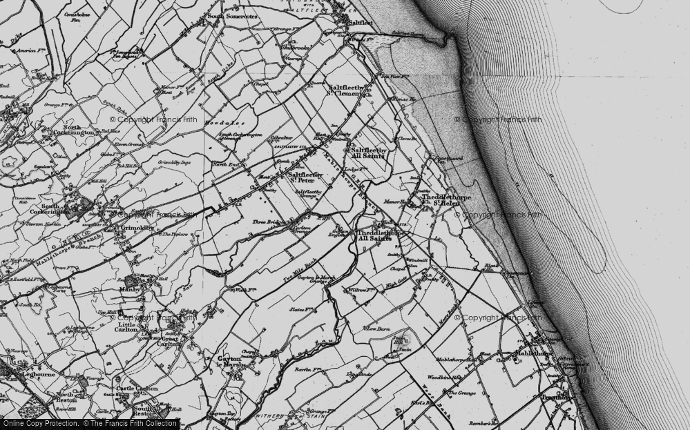 Old Map of Gayton Engine, 1899 in 1899