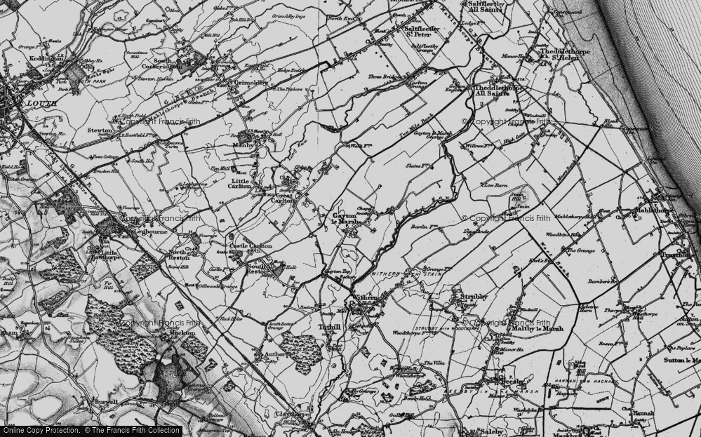 Old Map of Gayton le Marsh, 1899 in 1899