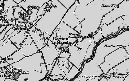 Old map of Gayton le Marsh in 1899