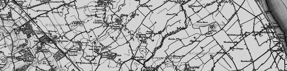Old map of Gayton le Marsh in 1899