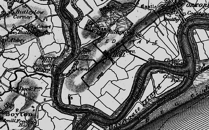 Old map of Boyton Marshes in 1895