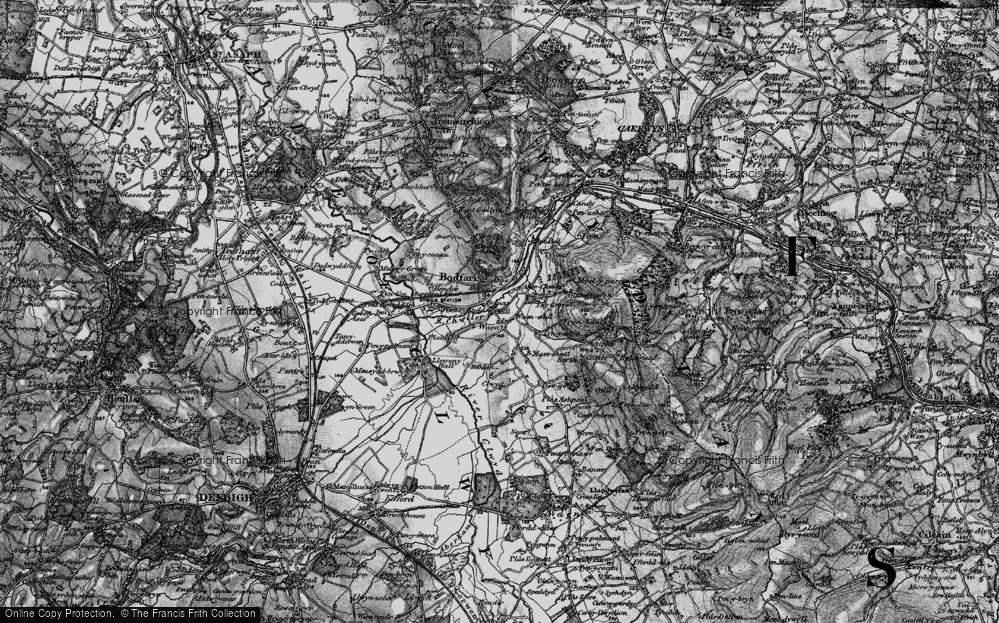 Old Map of Geinas, 1896 in 1896