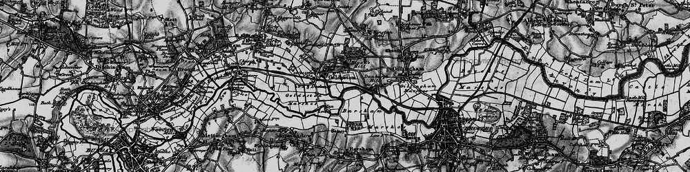Old map of Geldeston in 1898