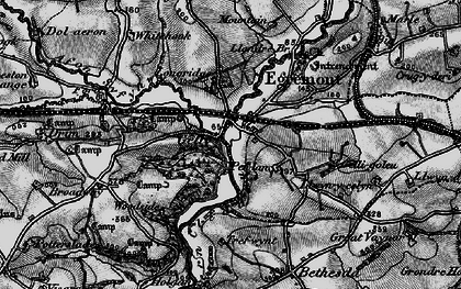 Old map of Gelli in 1898