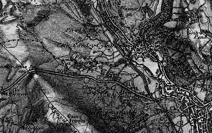 Old map of Gellideg in 1898