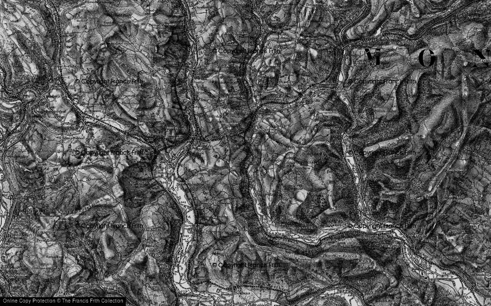 Old Map of Gelligroes, 1897 in 1897