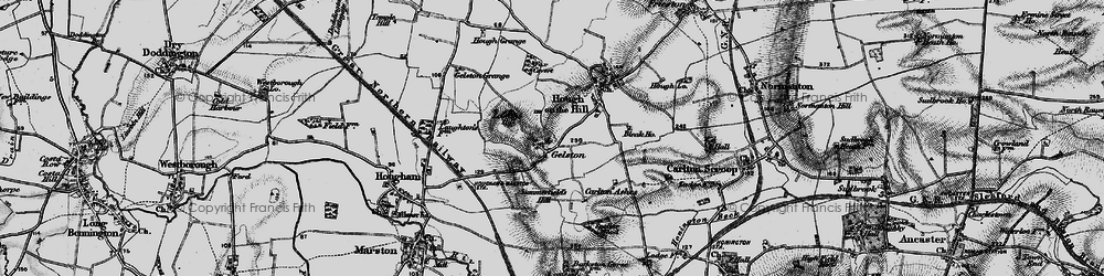Old map of Loveden Hill in 1895