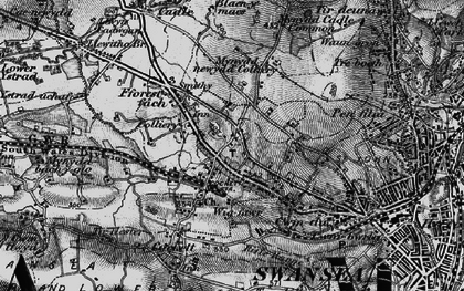 Old map of Gendros in 1897