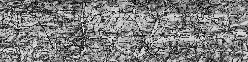 Old map of Yealmacott in 1898