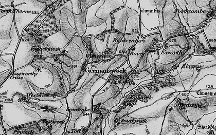 Old map of Germansweek in 1895