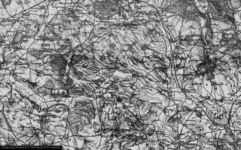 Old Map of Gerrard's Bromley, 1897 in 1897