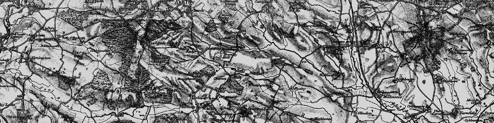 Old map of Gerrard's Bromley in 1897