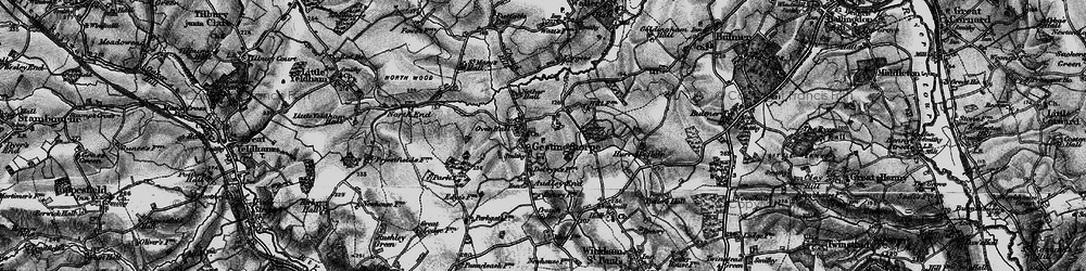 Old map of Gestingthorpe in 1895