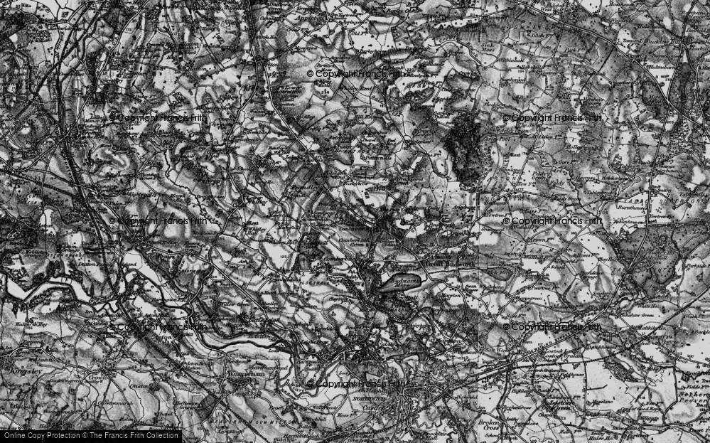 Old Map of Gibb Hill, 1896 in 1896
