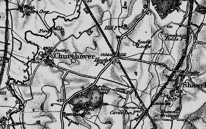 Old map of Gibbet Hill in 1898