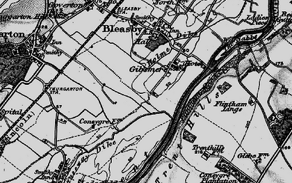 Old map of Gibsmere in 1899