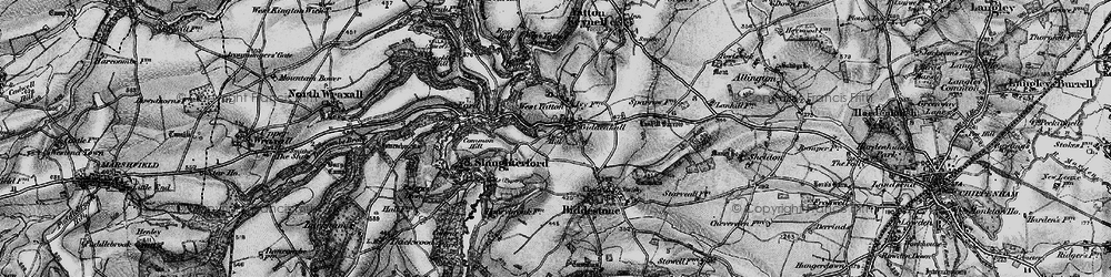 Old map of Giddeahall in 1898