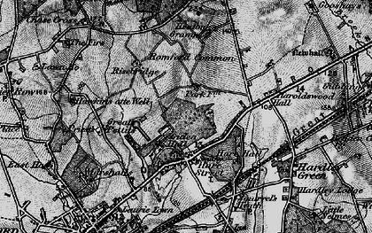 Old map of Gidea Park in 1896