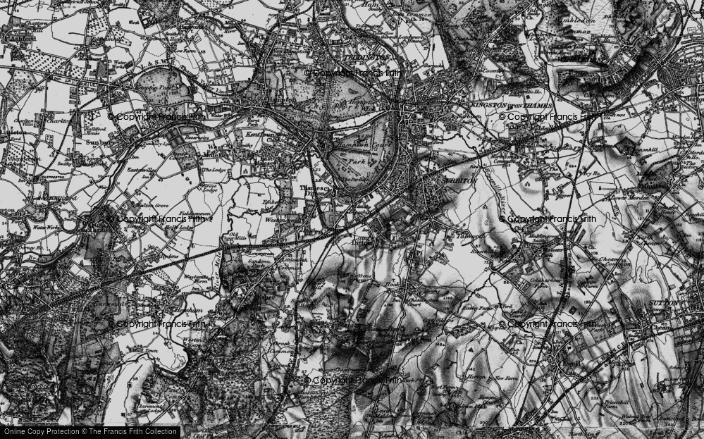 Old Map of Giggshill, 1896 in 1896