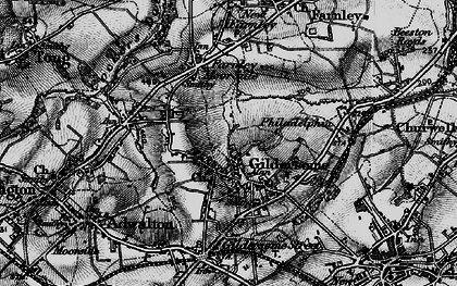Old map of Gildersome in 1896