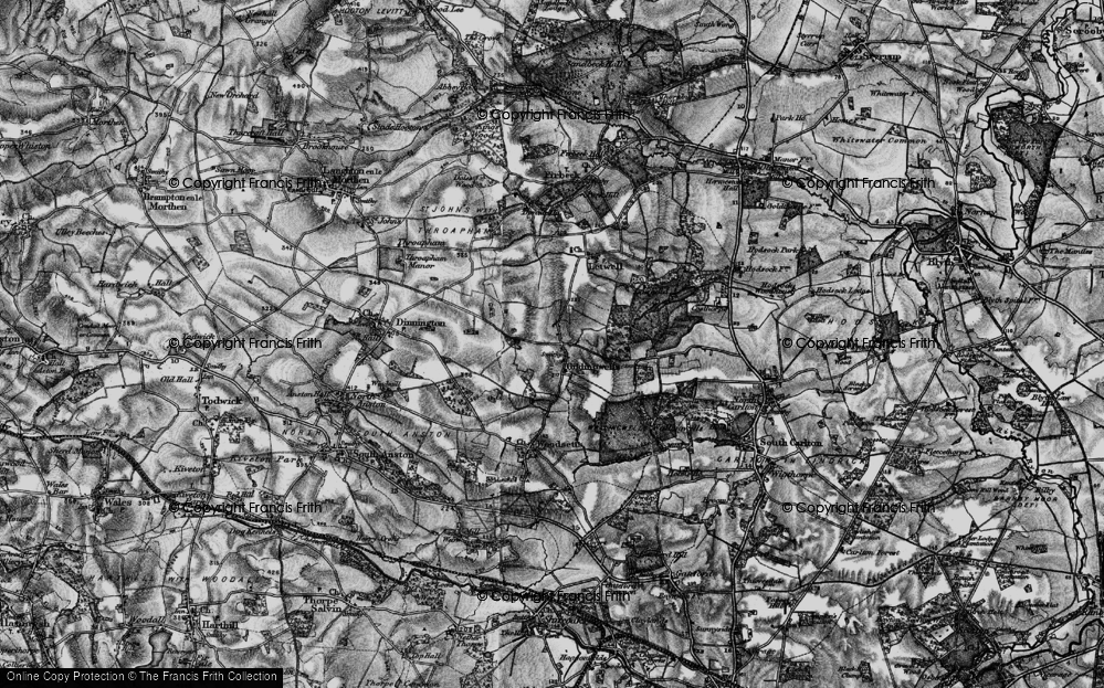 Old Map of Gildingwells, 1899 in 1899