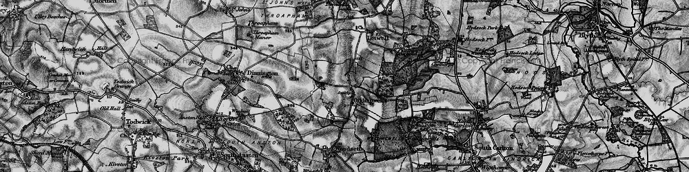 Old map of Gildingwells in 1899