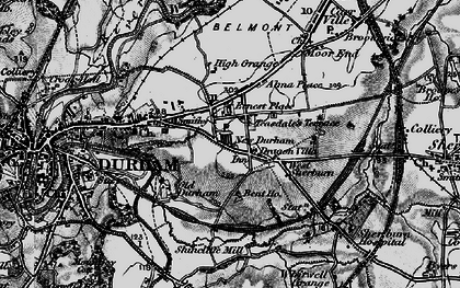 Old map of Gilesgate Moor in 1898